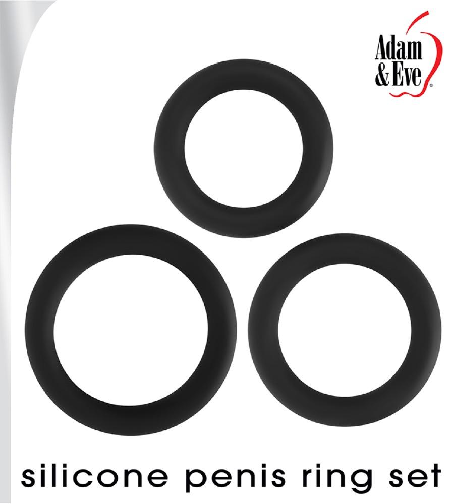  A + E Silicone Penis Ring Set